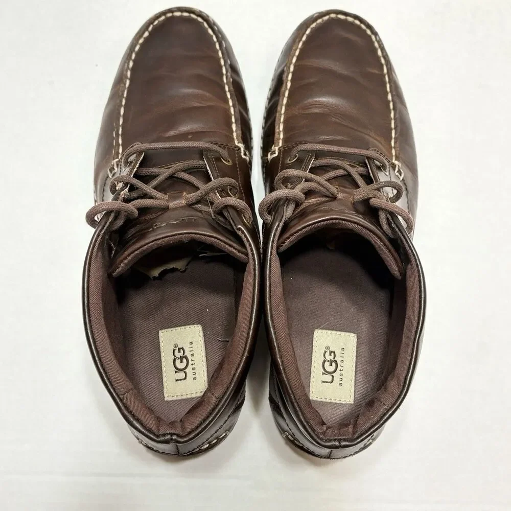 UGG Australia Men Kaldwell 1003884 Boots Stout Leather US 11 Vibram Sole Shoes